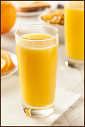 Kratom in Orangensaft/Fruchtsaft